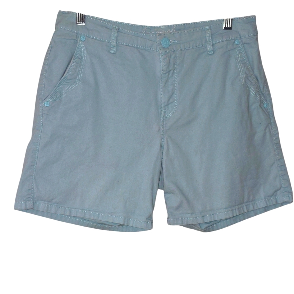 Gloria Vanderbilt Women's Midrise Belted Trouser Shorts Size 6